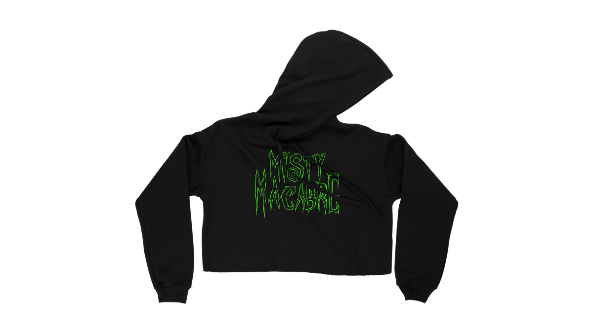 Misty Macabre Crop Hoodie – Angelica Rose Store